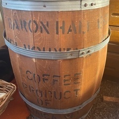 最終値下げ　コーヒー樽の画像