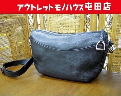 SOMES SADDLE ショルダーバッグ 本革 黒色系ワンショルダー ソメスサドル 札幌市北区屯田