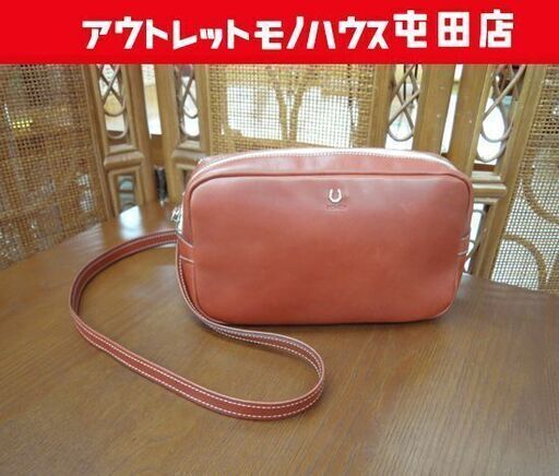 SOMES SADDLE ショルダーバッグ 本革 ブラウン系 斜めがけポーチバッグ ソメスサドル 札幌市北区屯田