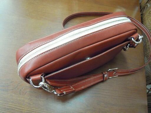 SOMES SADDLE ショルダーバッグ 本革 ブラウン系 斜めがけポーチバッグ ソメスサドル 札幌市北区屯田