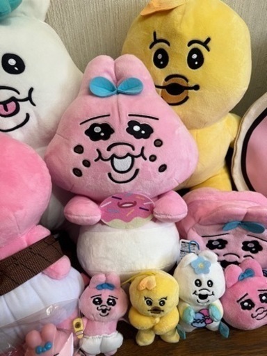決まりました　まとめてのお渡しになります　おぱんちゅうさぎ等ぬいぐるみセット