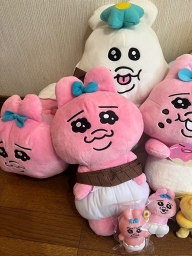決まりました　まとめてのお渡しになります　おぱんちゅうさぎ等ぬいぐるみセット