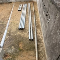 自在クランプとパイプと切断器