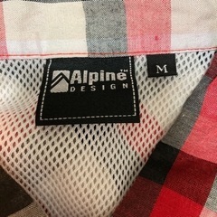 赤チェックシャツ　レディースMサイズの画像