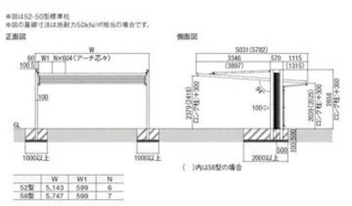 お洒落　外構工事　愛媛県　カーポート　LIXIL アーキフラン2台用　施工費、税込み