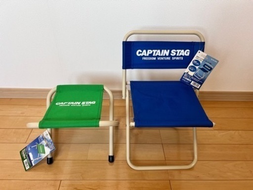 新品☆CAPTAIN STAG キャプテンスタッグ 折り畳み椅子  アウトドア  キャンプ 2脚