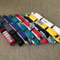 知育　新幹線 機関車 乗り物 ミニブロック 8種の画像