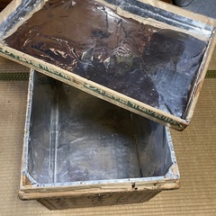 茶箱　大　少し古びた感じの画像