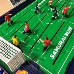 エポック社のサッカー盤　ロックオンストライカー　サムライブルーの画像