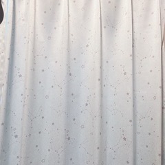 ✨ニトリ　遮光1級カーテン✨水色　星座柄