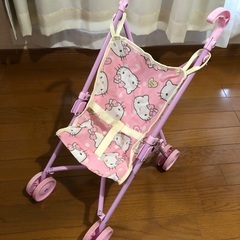 お人形用ベビーカー_ハローキティ