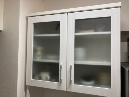 2/1まで限定 ニトリ キッチンボード 食器棚 幅80 ダリア