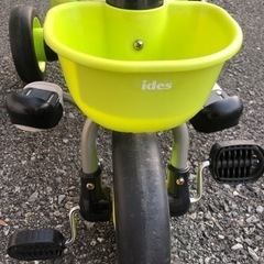 美品　アイデス 折りたたみコンポタウン グリーン　三輪車の画像
