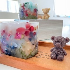 ボタニカルキャンドル作り