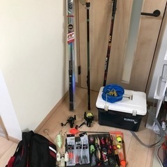 海投げ釣り、エギングセット