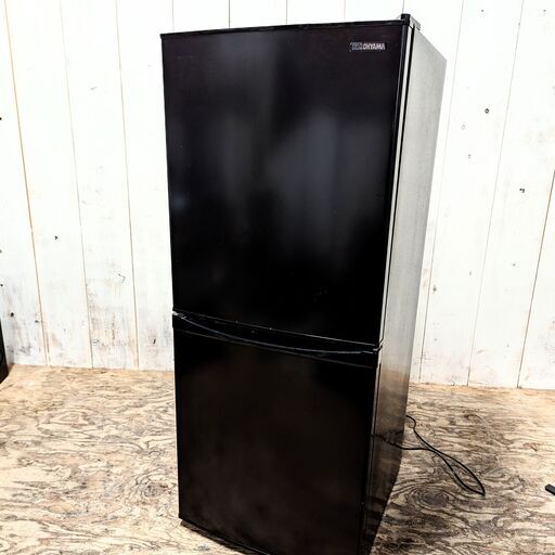 4/7 終 アイリスオーヤマ ノンフロン冷凍冷蔵庫 IRSD-14A 142L 2ドア 右開き ブラック 2020年製 動作確認済み 菊TK