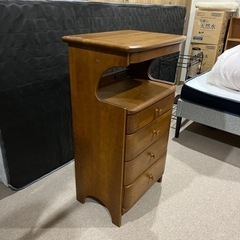 木製　電話台　コンセント付きの画像