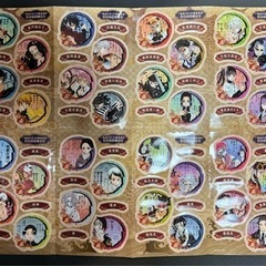⭕️売れました❗️たくさんのお問い合わせありがとうございました❗️⭐️鬼滅の刃　1〜23全巻➕外伝➕謹製彩色人物録32キャラシール❗️の画像