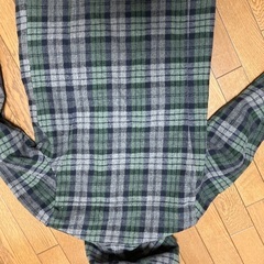 グリーンチェック　コートの画像