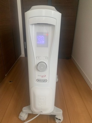 デロンギ(DeLonghi) ベルカルド オイルヒーター ピュアホワイト+シルクグレー 10~13畳用 RHJ75V0915-GY