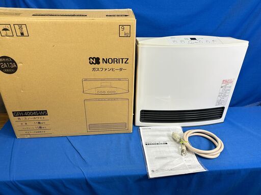 【動作保証あり】NORITZ ノーリツ 2016年 GFH-4004S-W5 ～11畳用 都市ガスファンヒーター【管理KRK914】