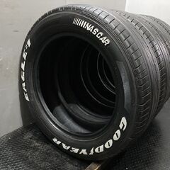 GOODYEAR EAGLE #1 NASCAR ナスカー 215/60R17C 109/107R 17インチ 夏タイヤ 4本 19～21年製 ホワイトレター ハイエース キャラバン TG236