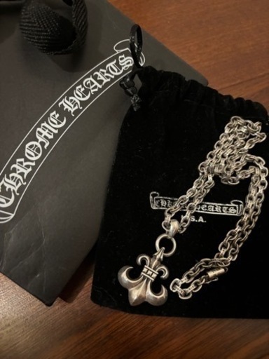 早い者勝ち‼️クロムハーツ BSフレアペンダントwithベイル＆ペーパーチェーンネックレス