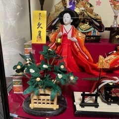 受け渡し決定　久月　浅草本店購入　　17日お届け　親王官女雛人形　ケース雛の画像