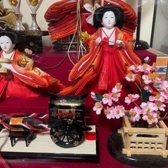 受け渡し決定　久月　浅草本店購入　　17日お届け　親王官女雛人形　ケース雛の画像