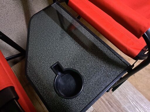 Coleman コールマン サイドテーブル付き デッキチェア ST 2台セット 耐荷重100kg レッド キャンプチェア アウトドア