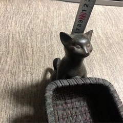アンティーク　置物　猫