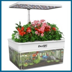 新品 水耕栽培キット 植物育成LEDライト付き 自動タイマー 自動水循 静音　アクアリウム