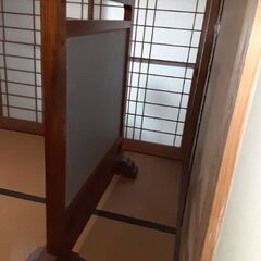 木製(ケヤキ) 衝立 間仕切り 床置きの画像
