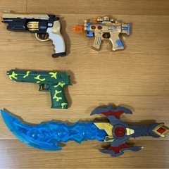 おもちゃ 銃 ガドリング 剣 ピストル トランシーバーの画像