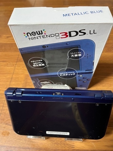 Newニンテンドー3DS LL メタリックブルー 別売ACバッテリー付
