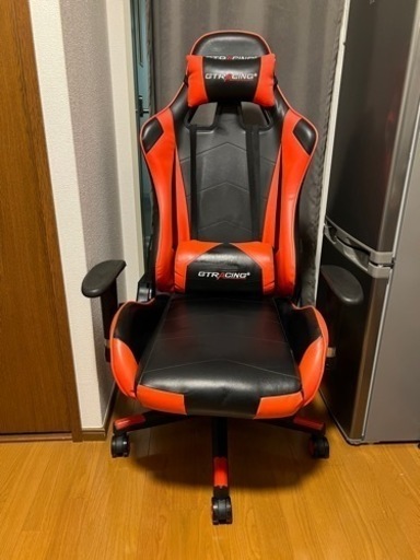 【1000円お値下げ！一月いっぱいまで】ゲーミングチェア ゲーミング椅子 ゲームチェア オフィスチェア リクライニングパソコンチェア (Red)