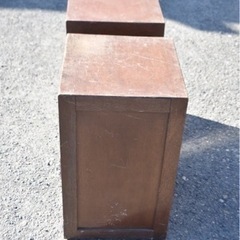 【2つセット】レトロ家具　引き出し　収納棚　の画像