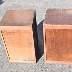 【2つセット】レトロ家具　引き出し　収納棚　の画像