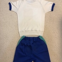 ③大高小学生　体操服 長袖、半袖上下一式　 130cm (男女共通)の画像