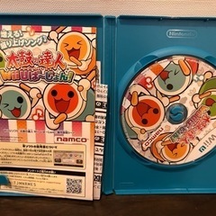 WiiU 太鼓の達人用の太鼓とバチ　+  ソフトの画像