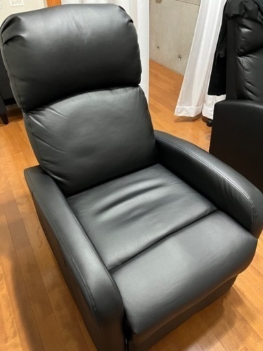 リクライニングソファ レザー 2台 状態⭕️(1台のみでも受け渡し可能)