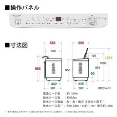 縦型洗濯乾燥機 ゴールド系 ES-T6GBK