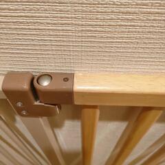 【1月20日頃処分予定】ベビーゲート・ペットゲート（リッチェル　木のワンタッチゲート）※部品欠品ありの画像