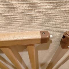 【1月20日頃処分予定】ベビーゲート・ペットゲート（リッチェル　木のワンタッチゲート）※部品欠品ありの画像