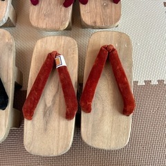 60年前　昭和レトロ　新品4下駄セット　高級下駄　会津桐　国産の画像