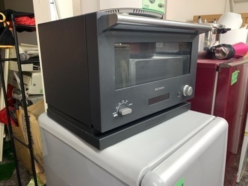 北九州市内配送無料　保証付き　2020年製オーブンレンジ BALMUDA The Range ブラック K04A-BK [18L] 