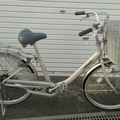 自転車　24インチ　変速無し　アルミ車体　ミヤタ製　程度良好