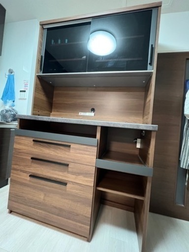 【最終値下】パモウナ　カップボード　食器棚(120cm)