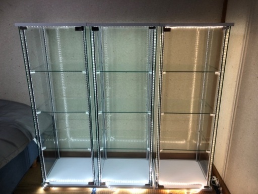 【3セット】不二貿易 コレクションケース フィギュアケース 4段