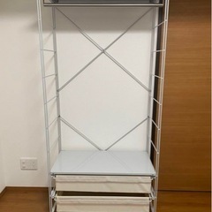 無印良品 スチールユニットシェルフ　ワードローブセット
